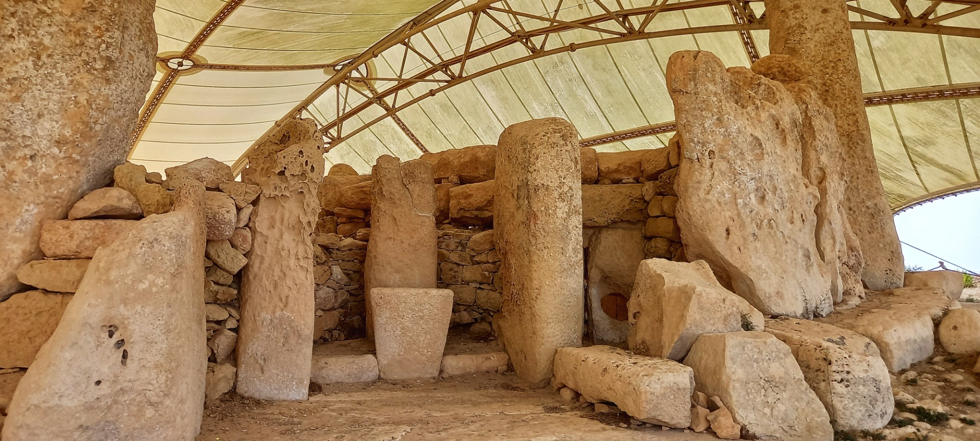 Megalitický chrám Hagar Qim - Malta